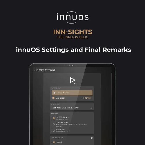 innuOS 2.0 Settings and Final Remarks