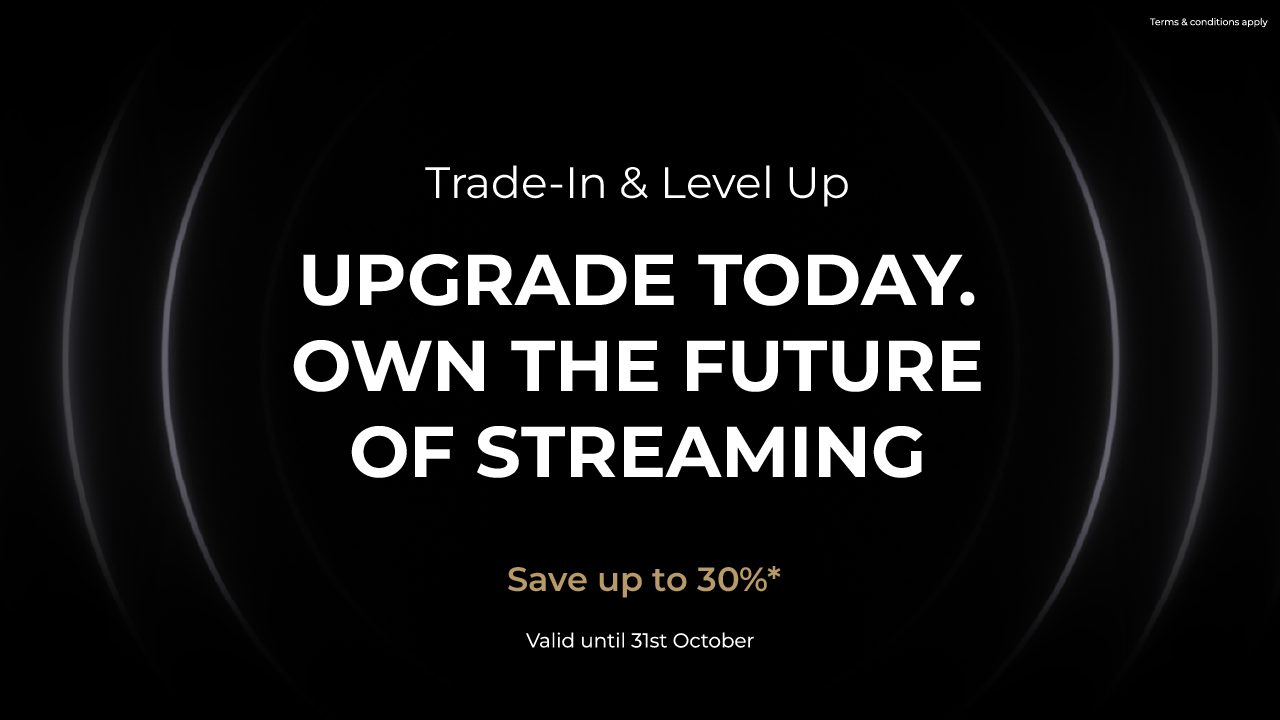 Trade-In, Level Up Campaign. Upgrade to the future of streaming with Innuos