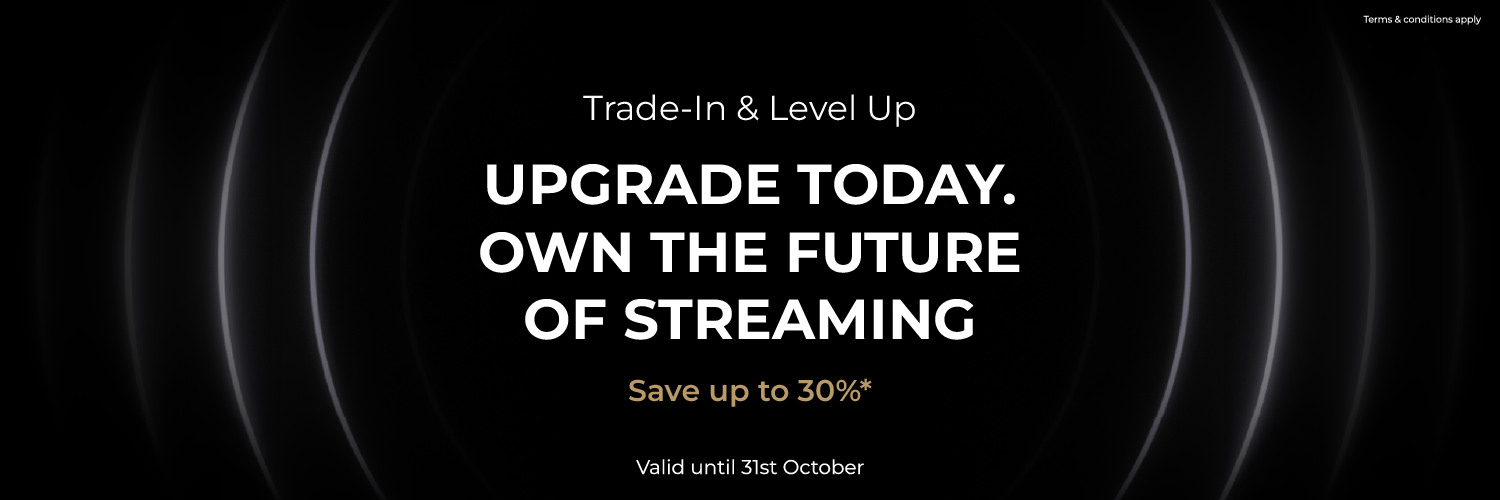 Trade-In, Level Up Campaign. Upgrade to the future of streaming with Innuos
